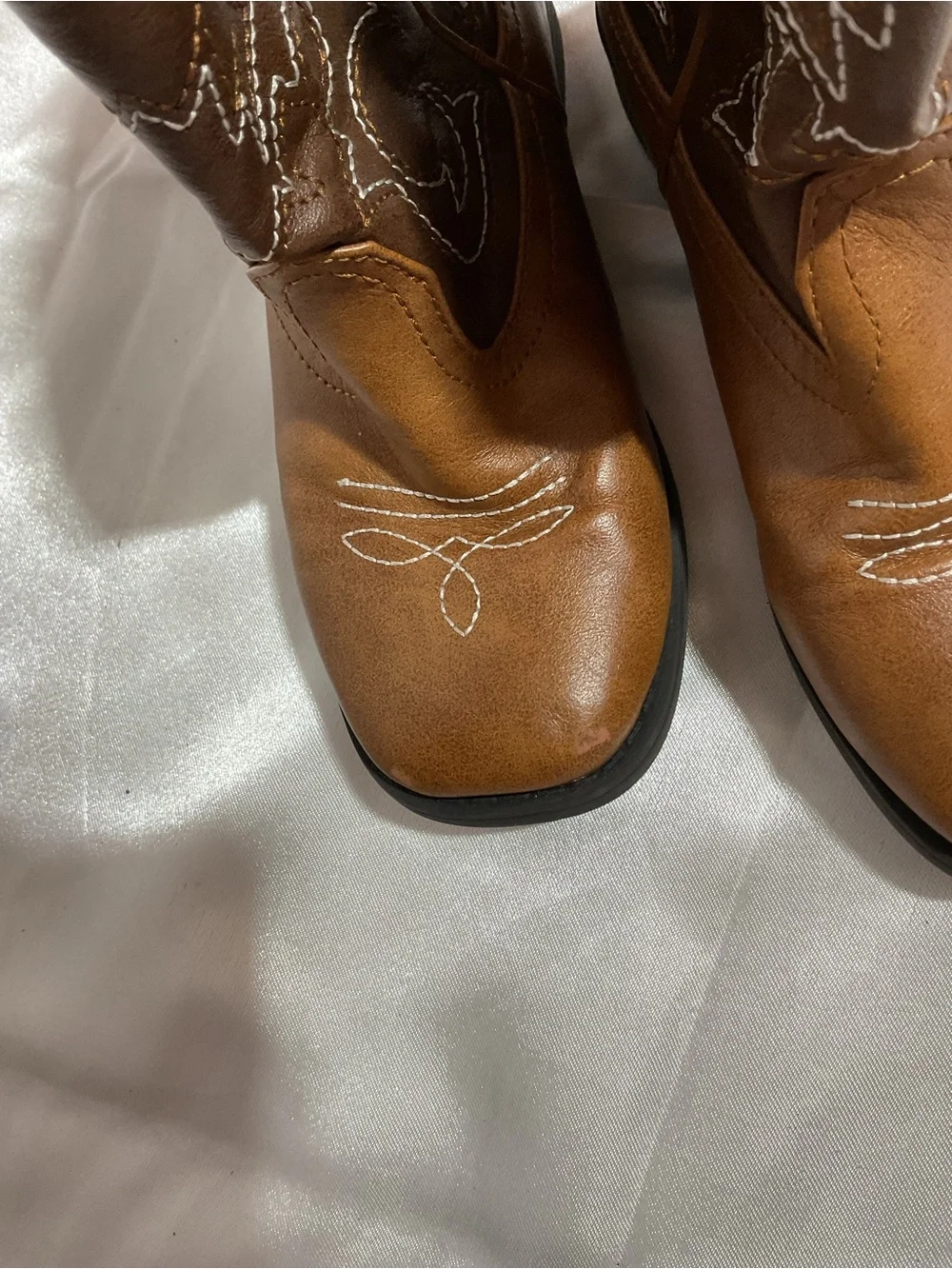 Kids Brown Western Cowboy Boots - Classic Pull-On Style